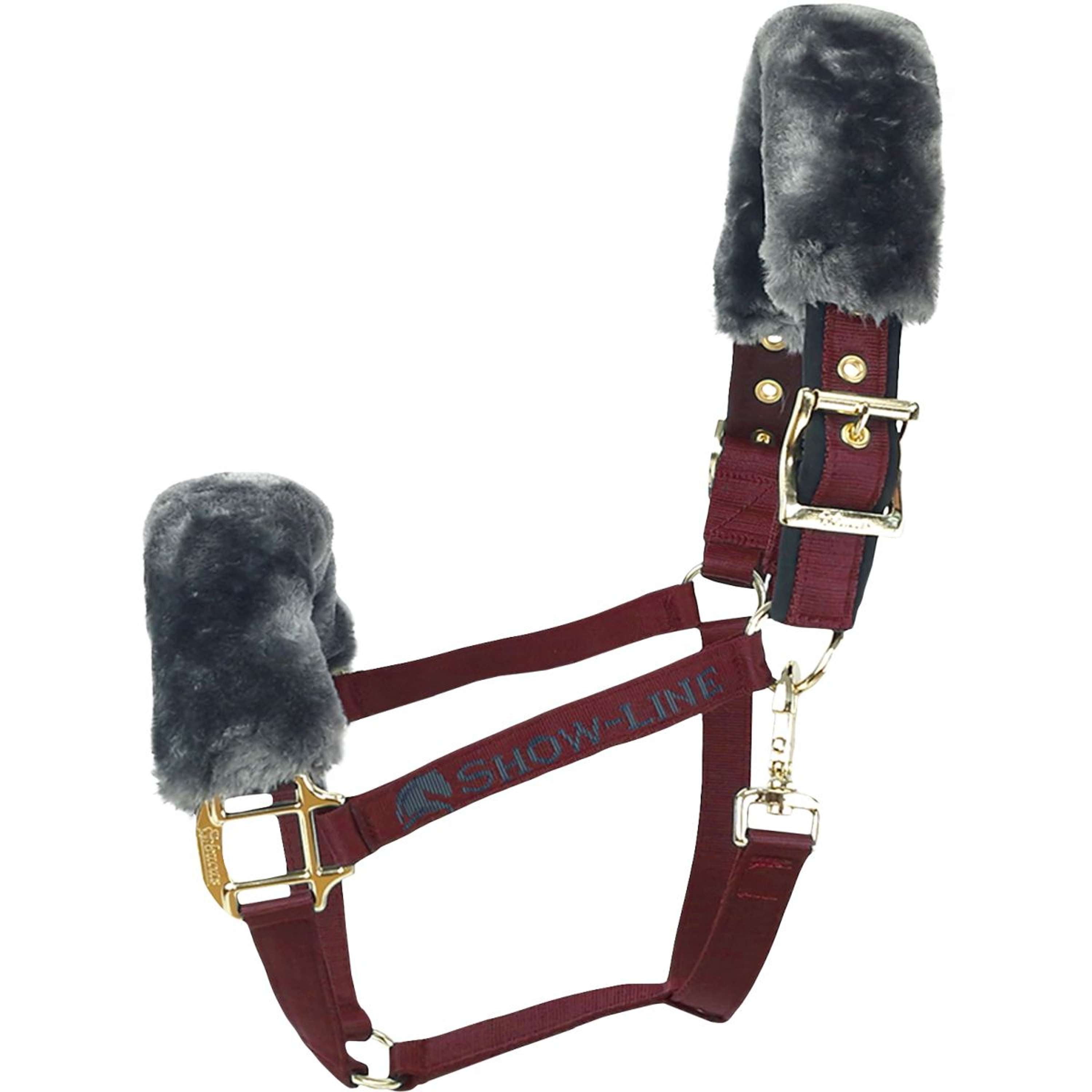 Bucas Halter Show-Line Burgundy/Black