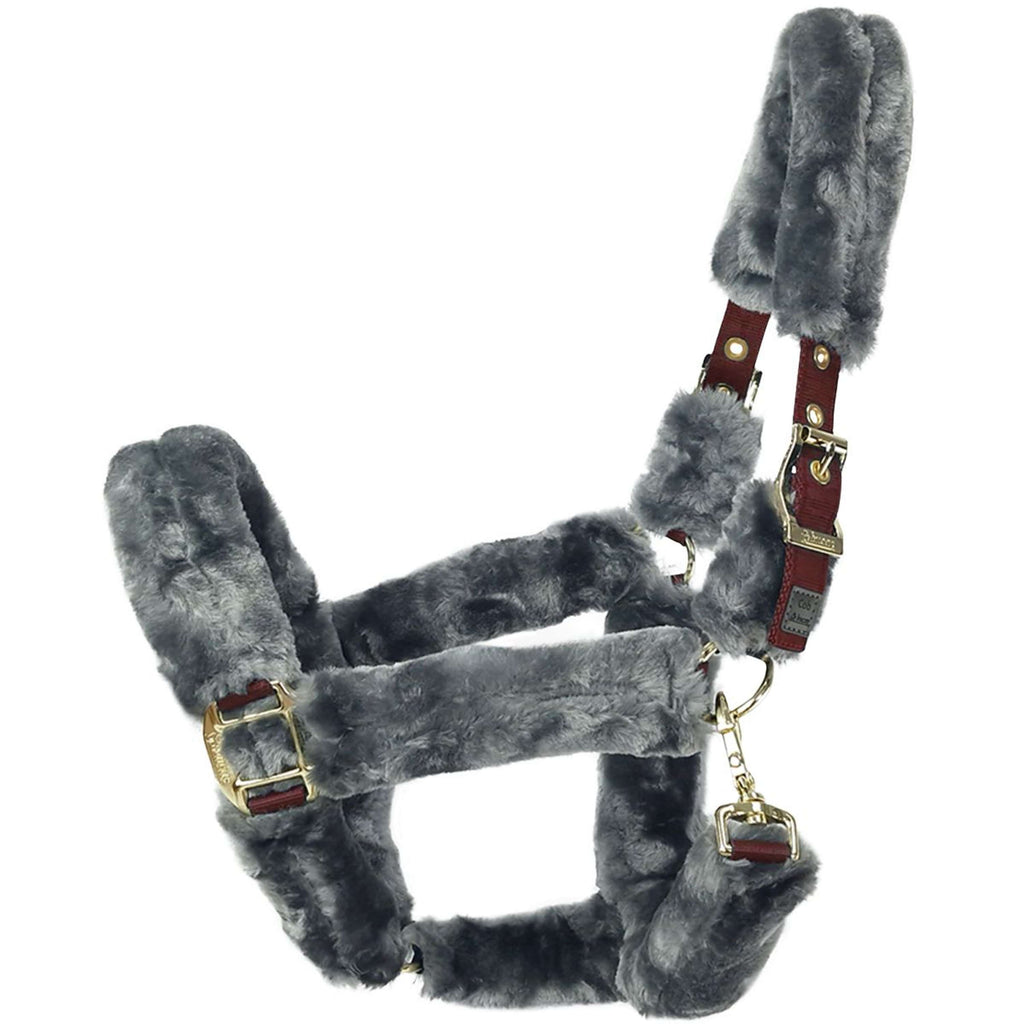 Bucas Halter Show-Line Full Fur Burgundy/Black