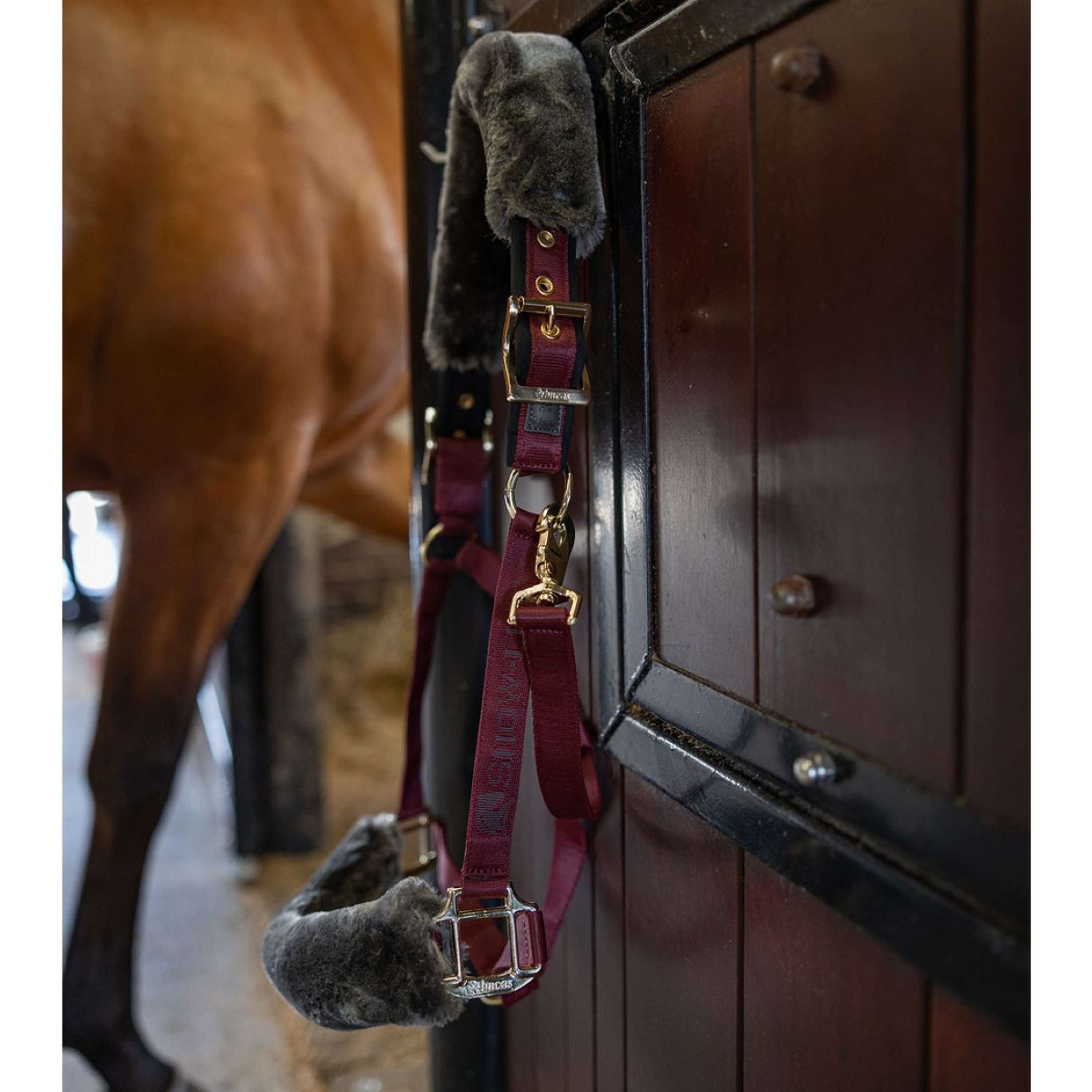 Bucas Halter Show-Line Burgundy/Black