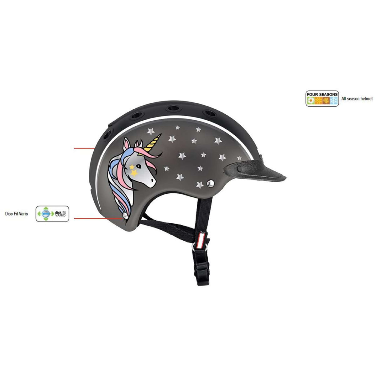 Casco Cap Nori Black/Grey/Unicorn