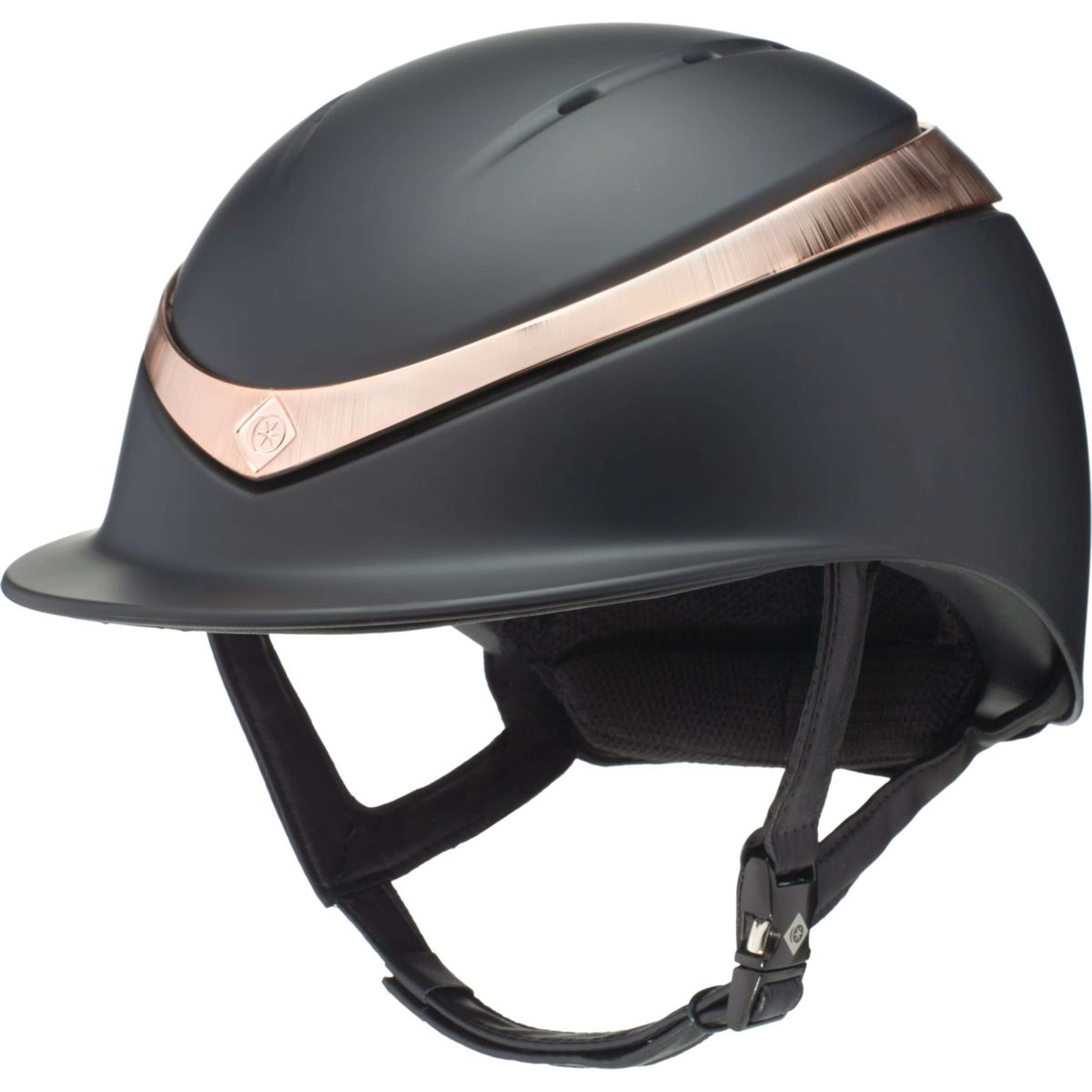 Charles Owen Cap Halo Black/Rosegold