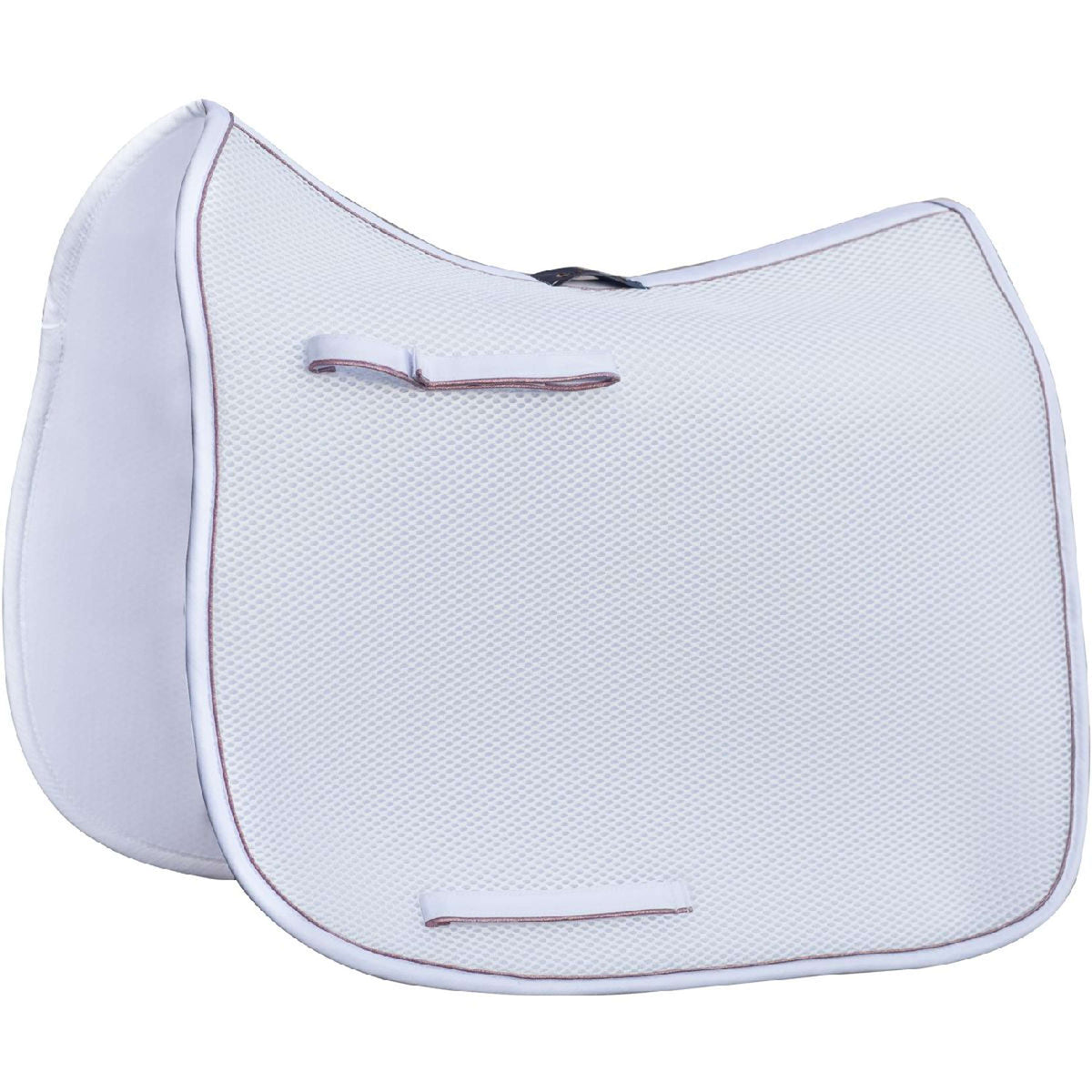 Cal Rei Saddlepad Diamond Dressage White/Bronze