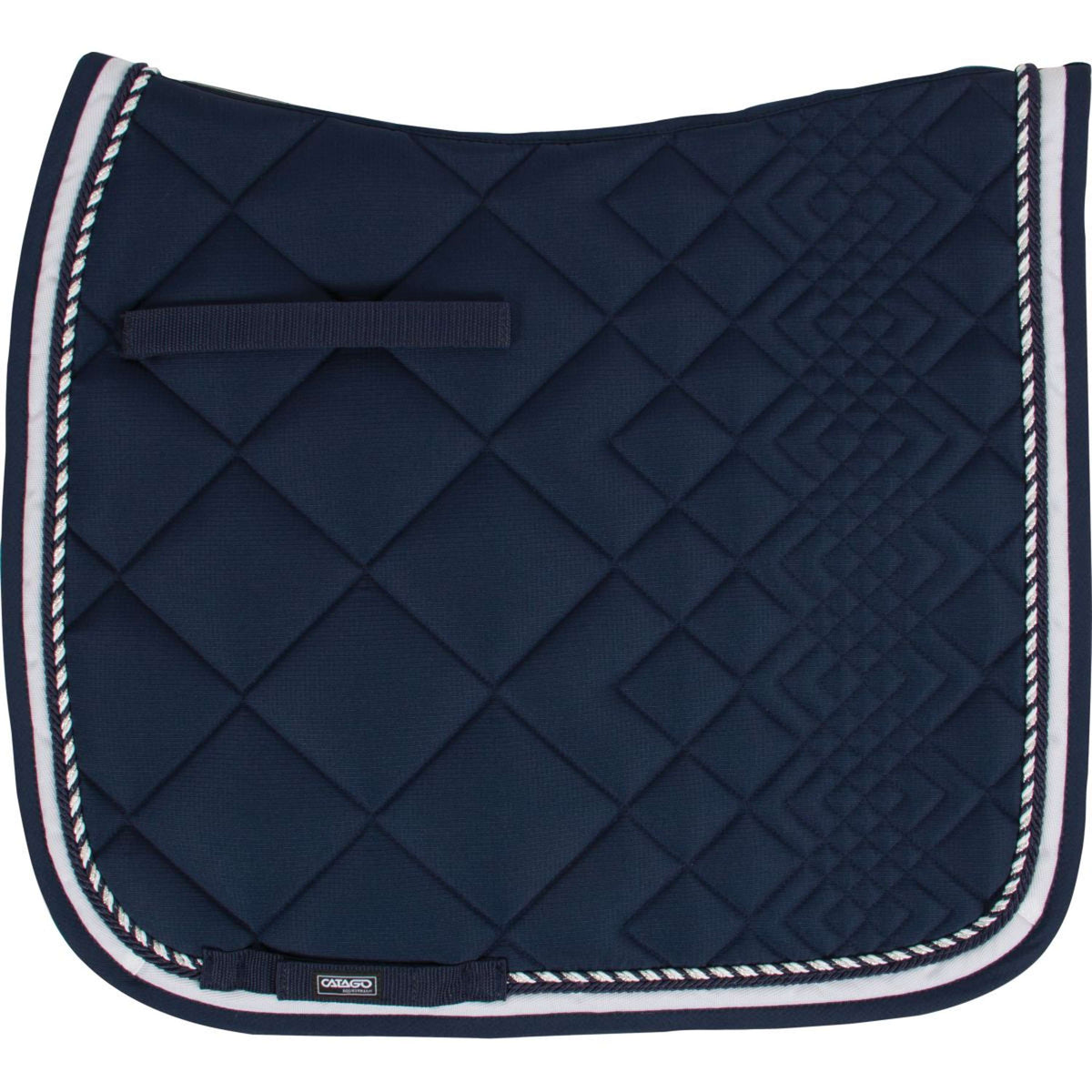 Catago Saddlepad Diamond Dressage Navy/White