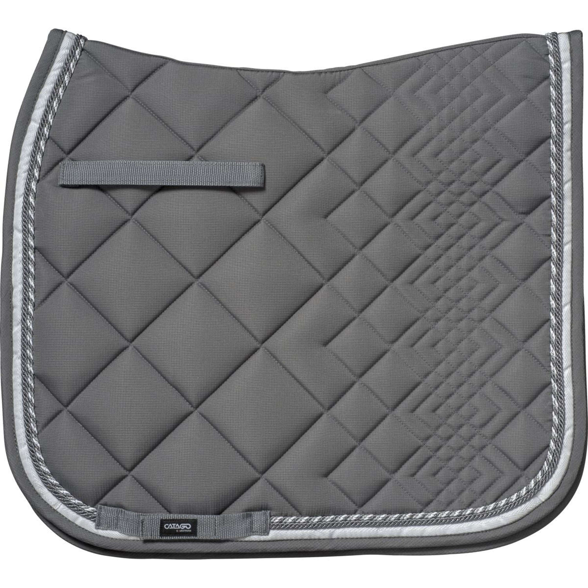 Catago Saddlepad Diamond Dressage Grey/White