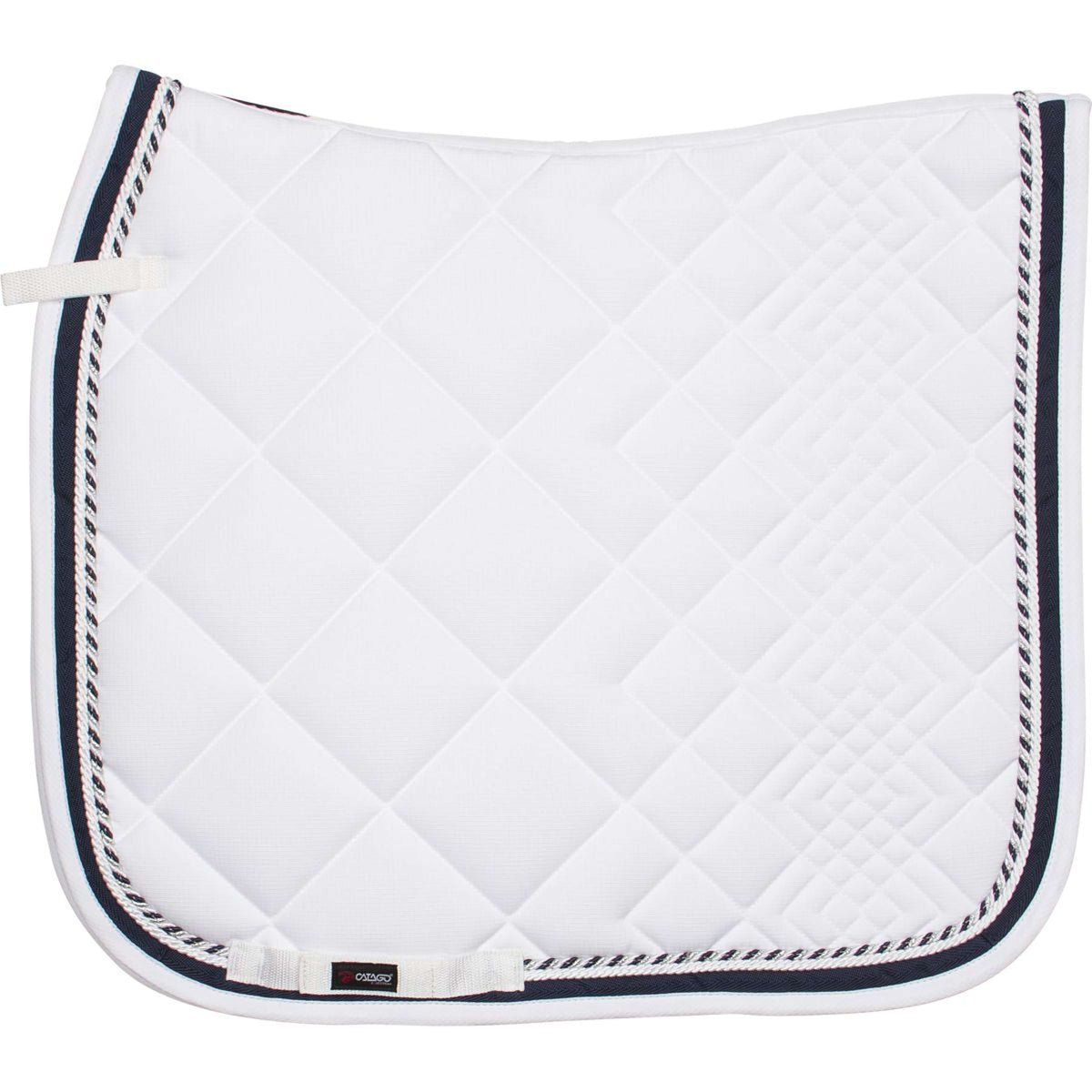 Catago Saddlepad Diamond Dressage White/Navy