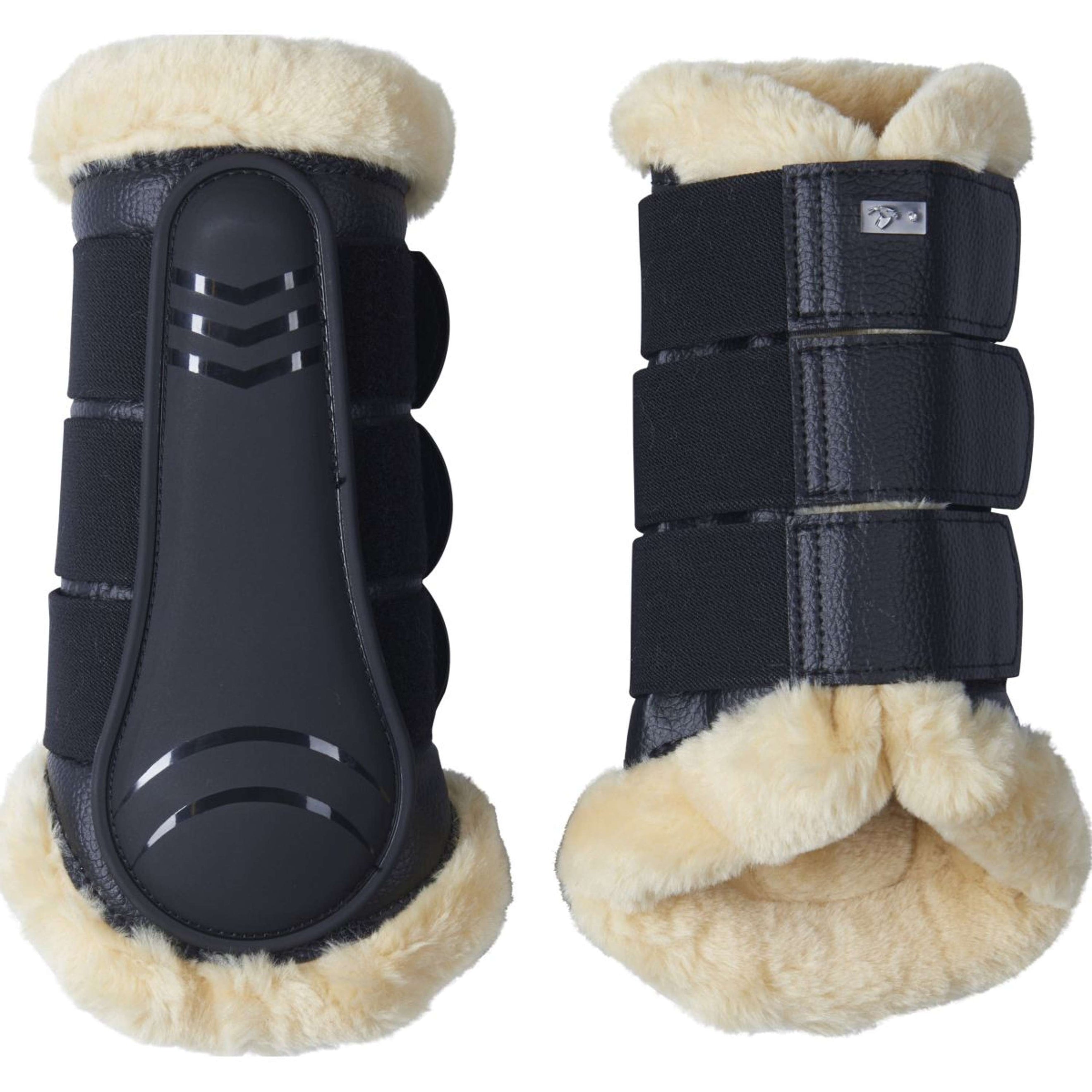 Catago Leg protection with Fake Fur Black