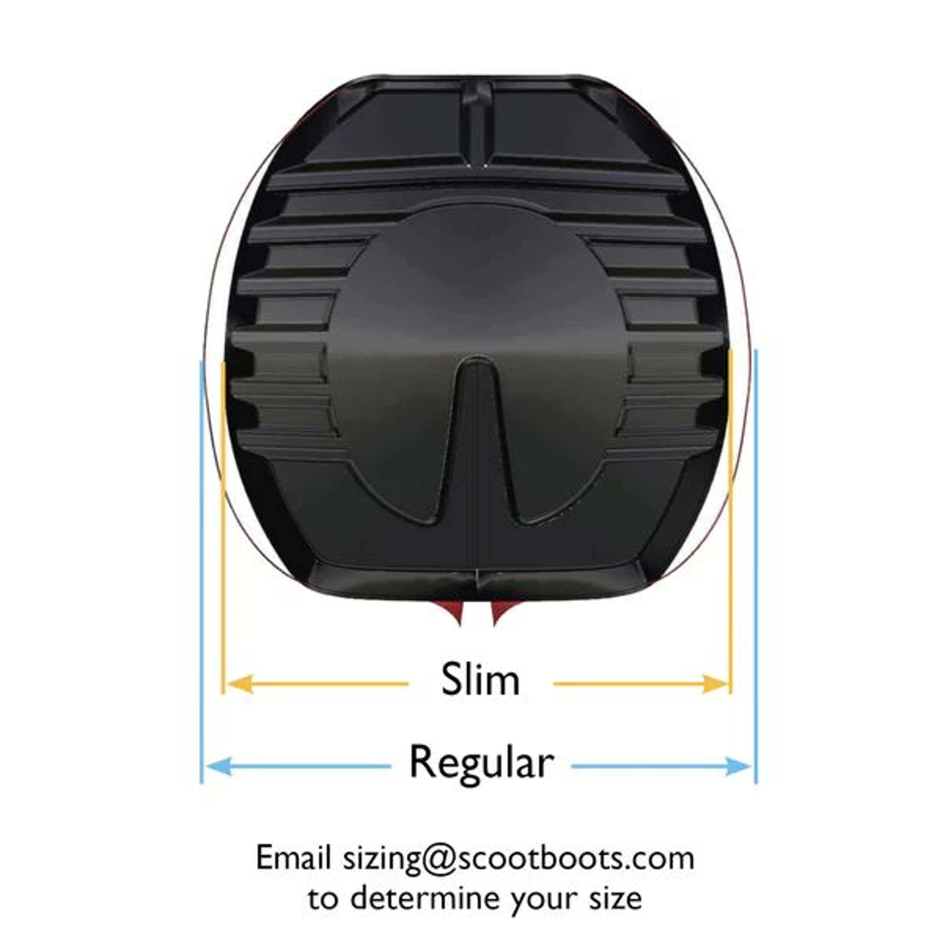 Scoot Boot Horse Shoe Slim Single Pony Black