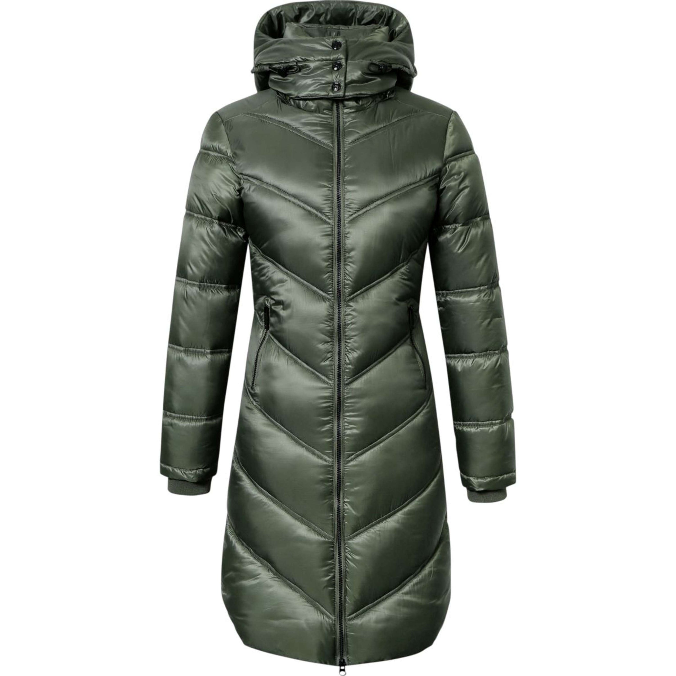 Covalliero Jacket AW24 Long Opal Green