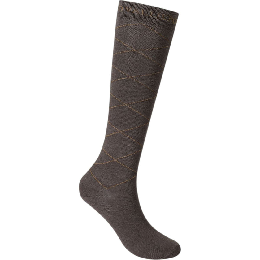 Covalliero Socks AW24 Classic Coffee-Brown