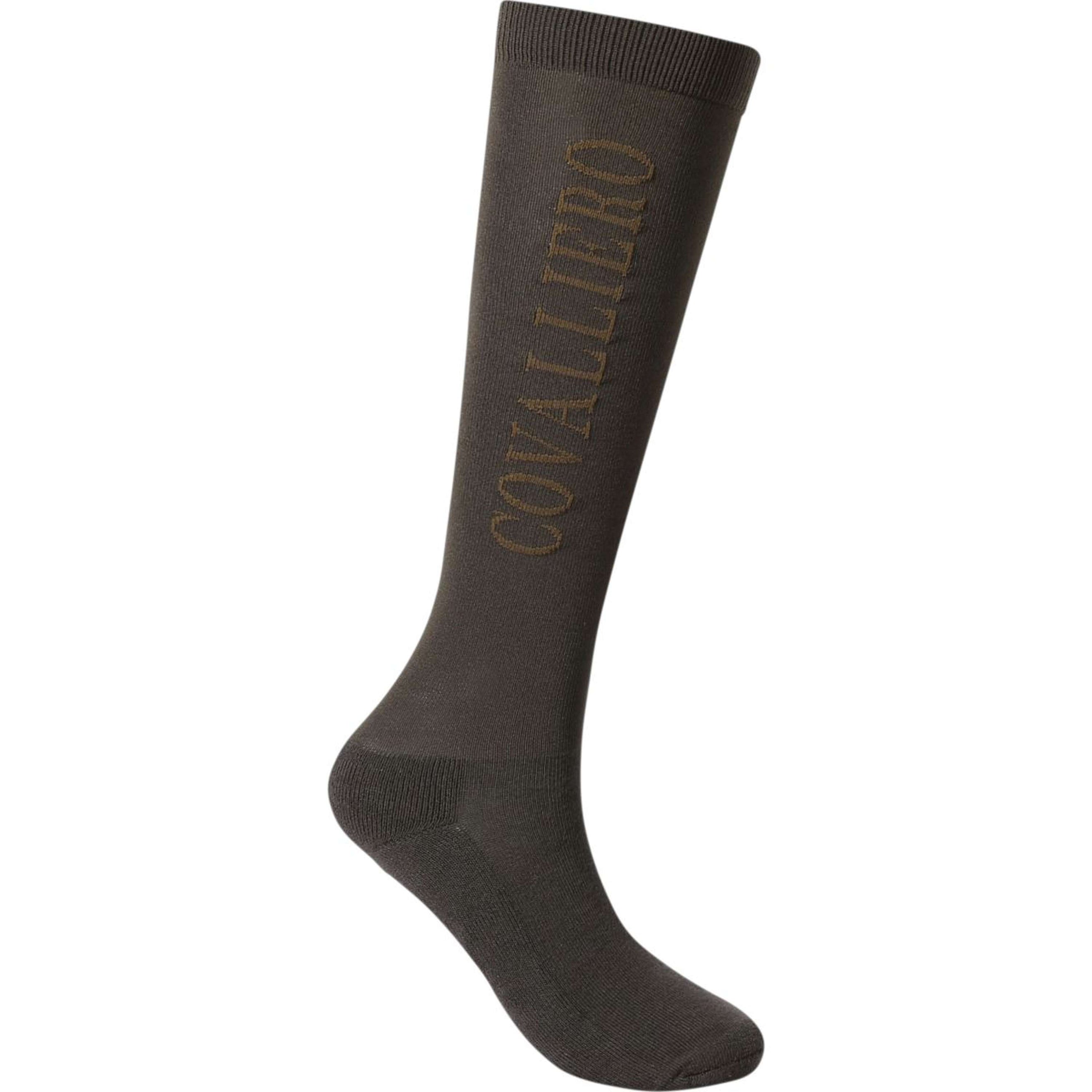 Covalliero Socks AW24 Competition Coffee-Brown