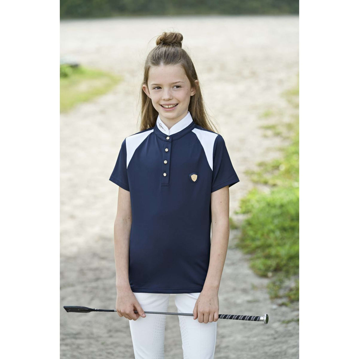 Covalliero Competition Shirt Goldana Navy