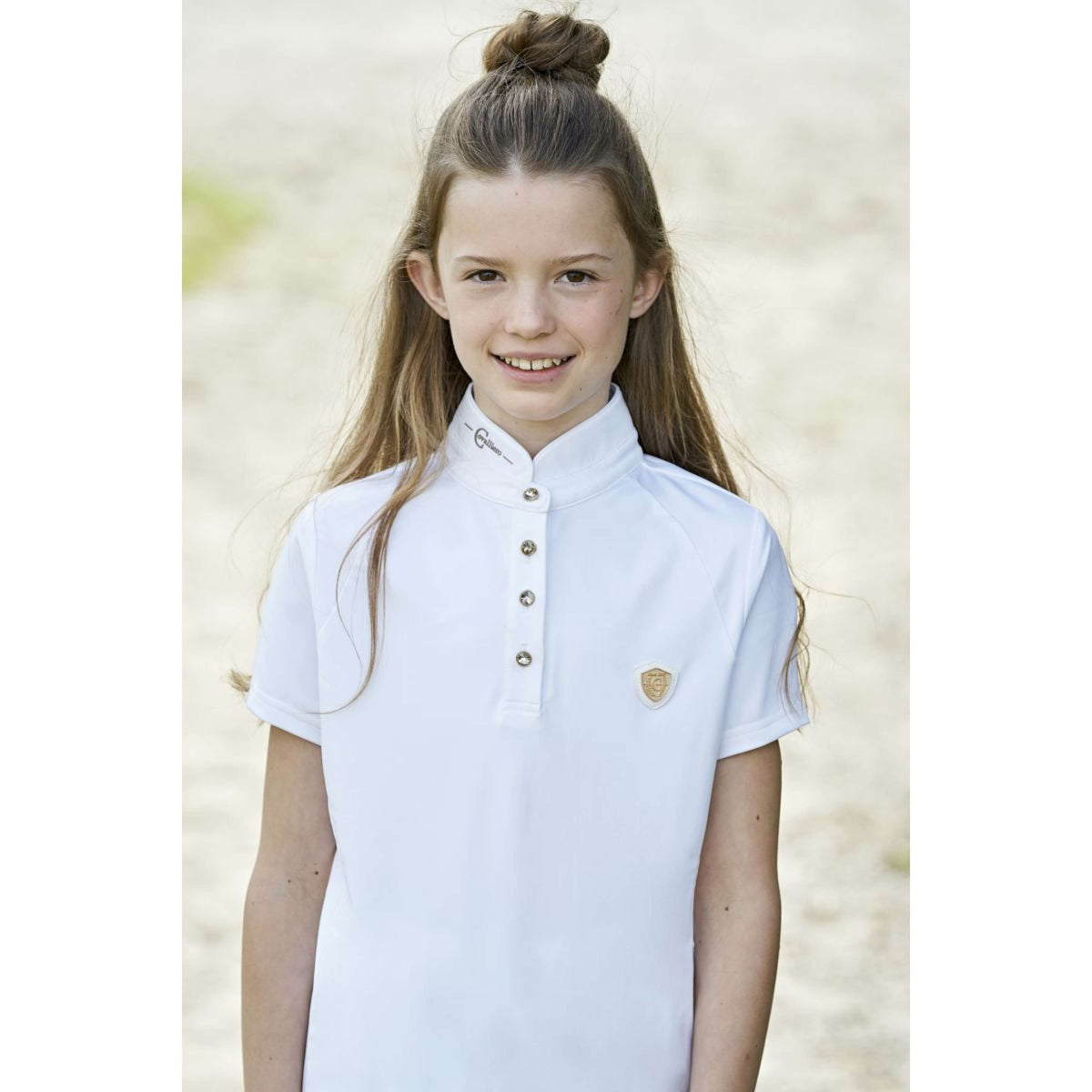 Covalliero Competition Shirt Goldana White