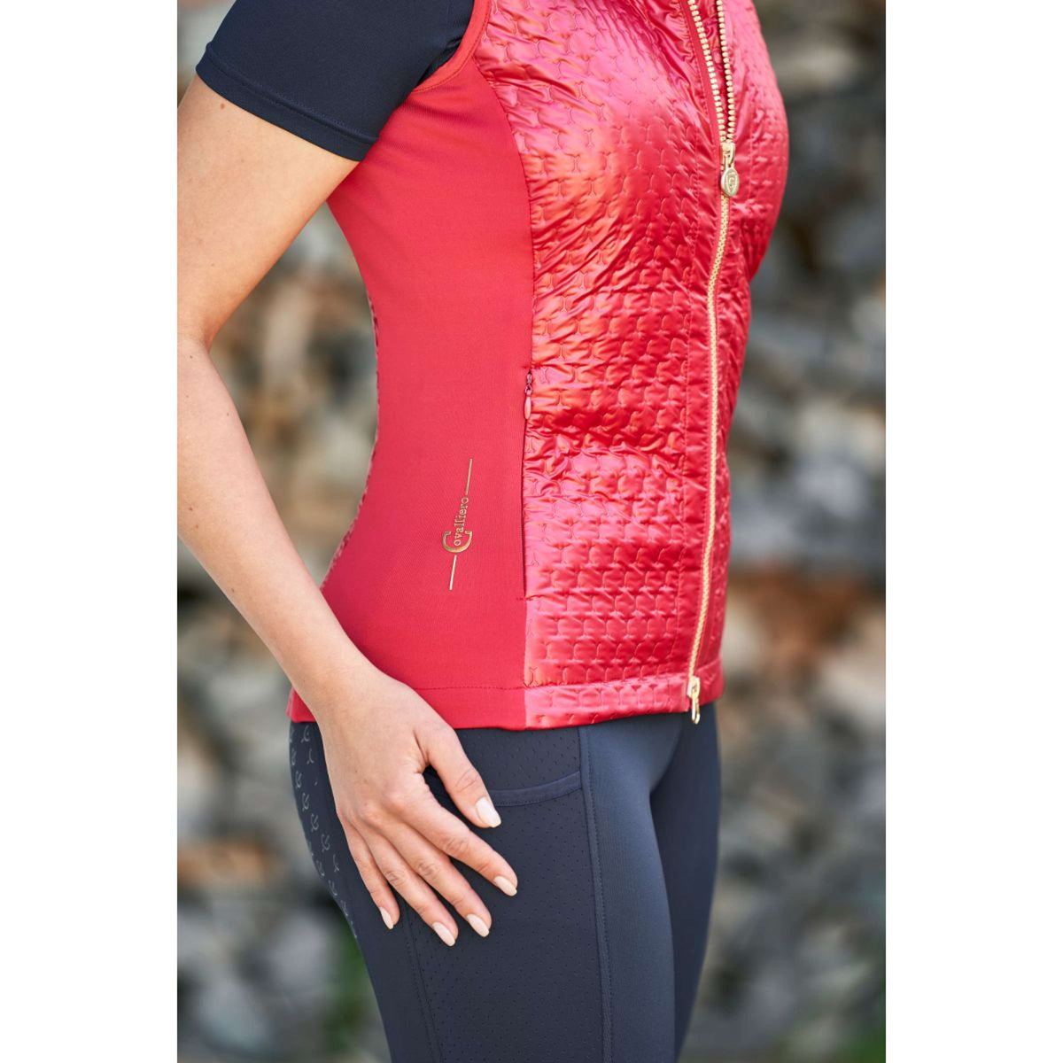 Covalliero Bodywarmer Combi Chili Pepper