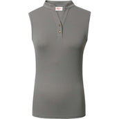 Covalliero Sleeveless Poloshirt Light Graphite