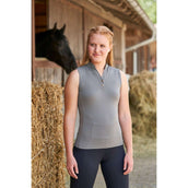 Covalliero Sleeveless Poloshirt Light Graphite