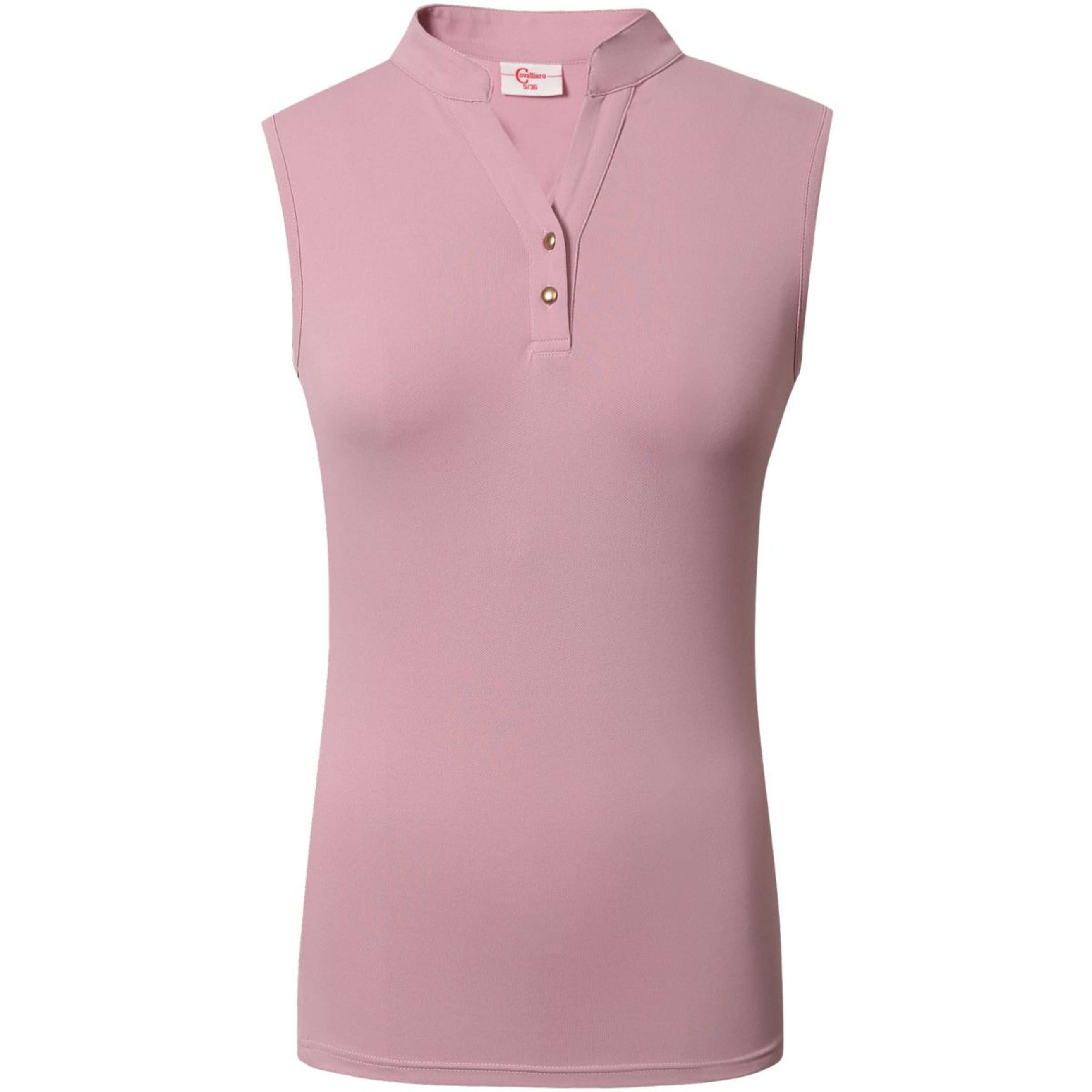 Covalliero Sleeveless Poloshirt Pearl Rose