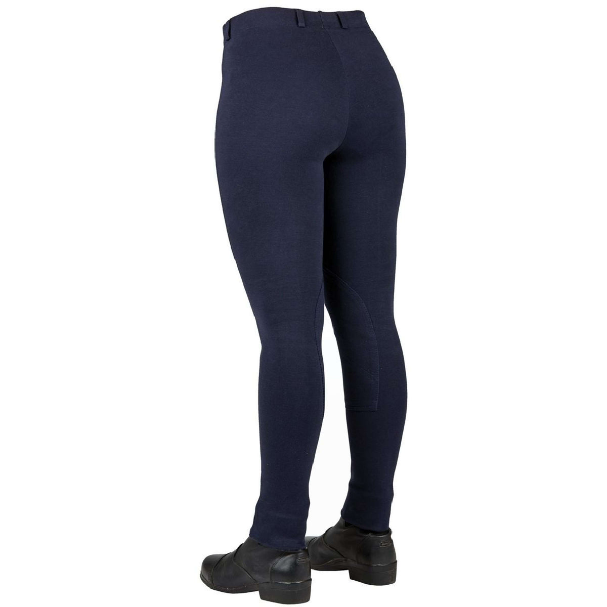 Dublin Breeches Supa-Fit Pull On Knee Patch Jodhpur Navy