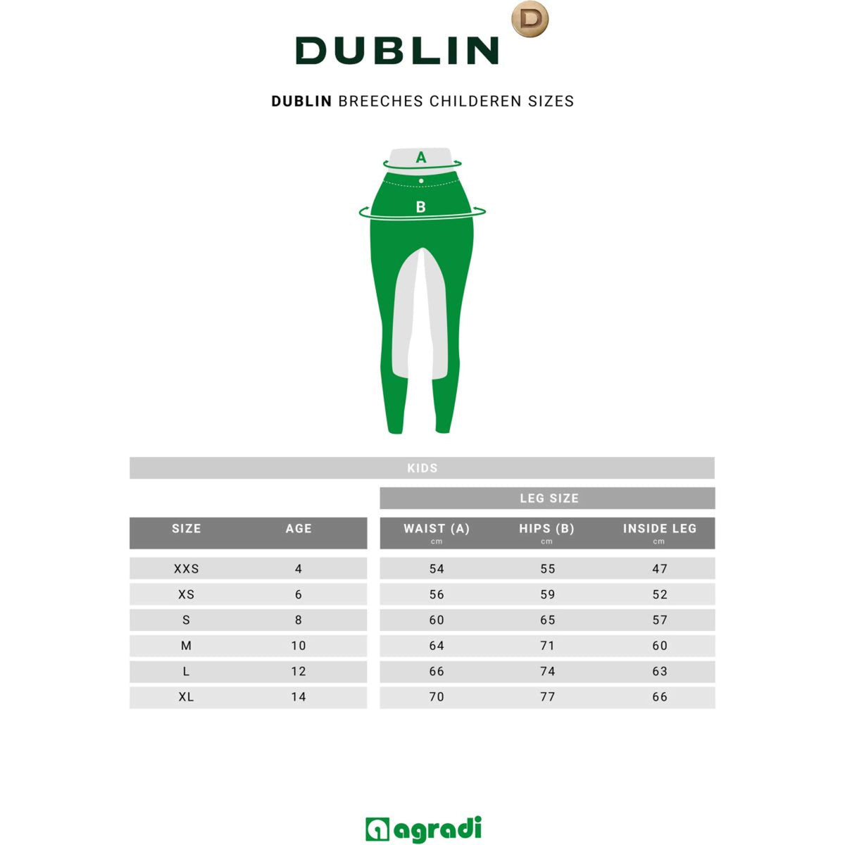 Dublin Breeches Kidss Supa Fit Pull On Knee Patch Black