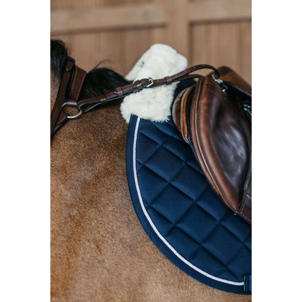 Dyon Saddlepad Skin Friendly Jumping Navy