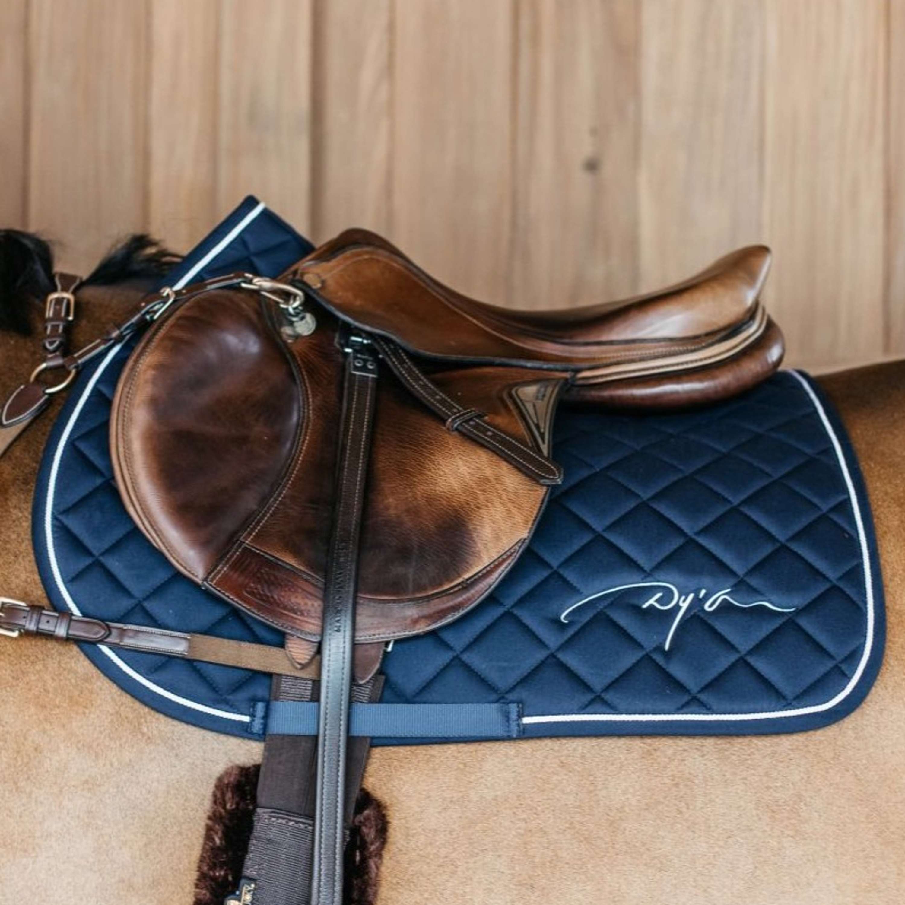 Dyon Saddlepad Diamond Jumping Navy
