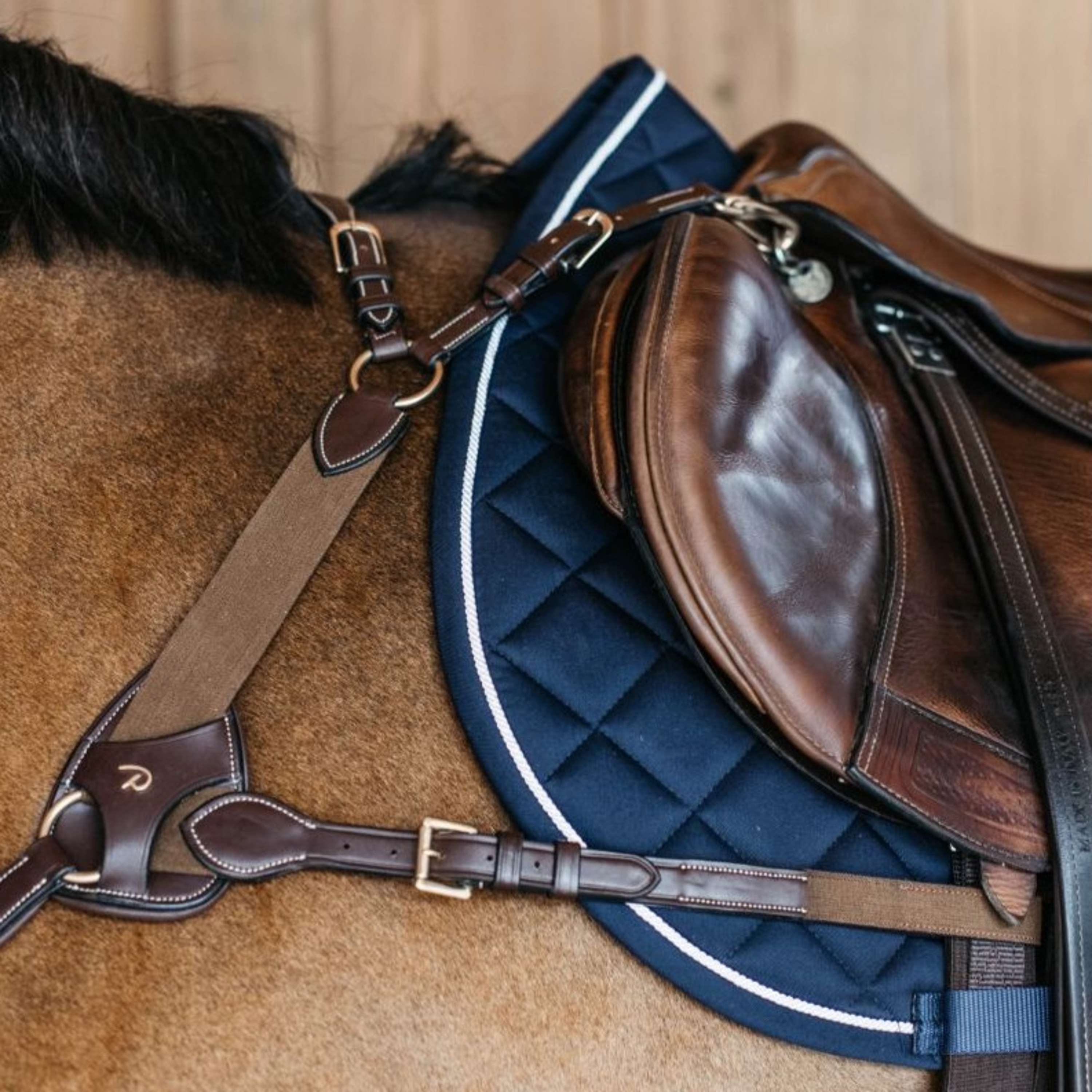 Dyon Saddlepad Diamond Jumping Navy