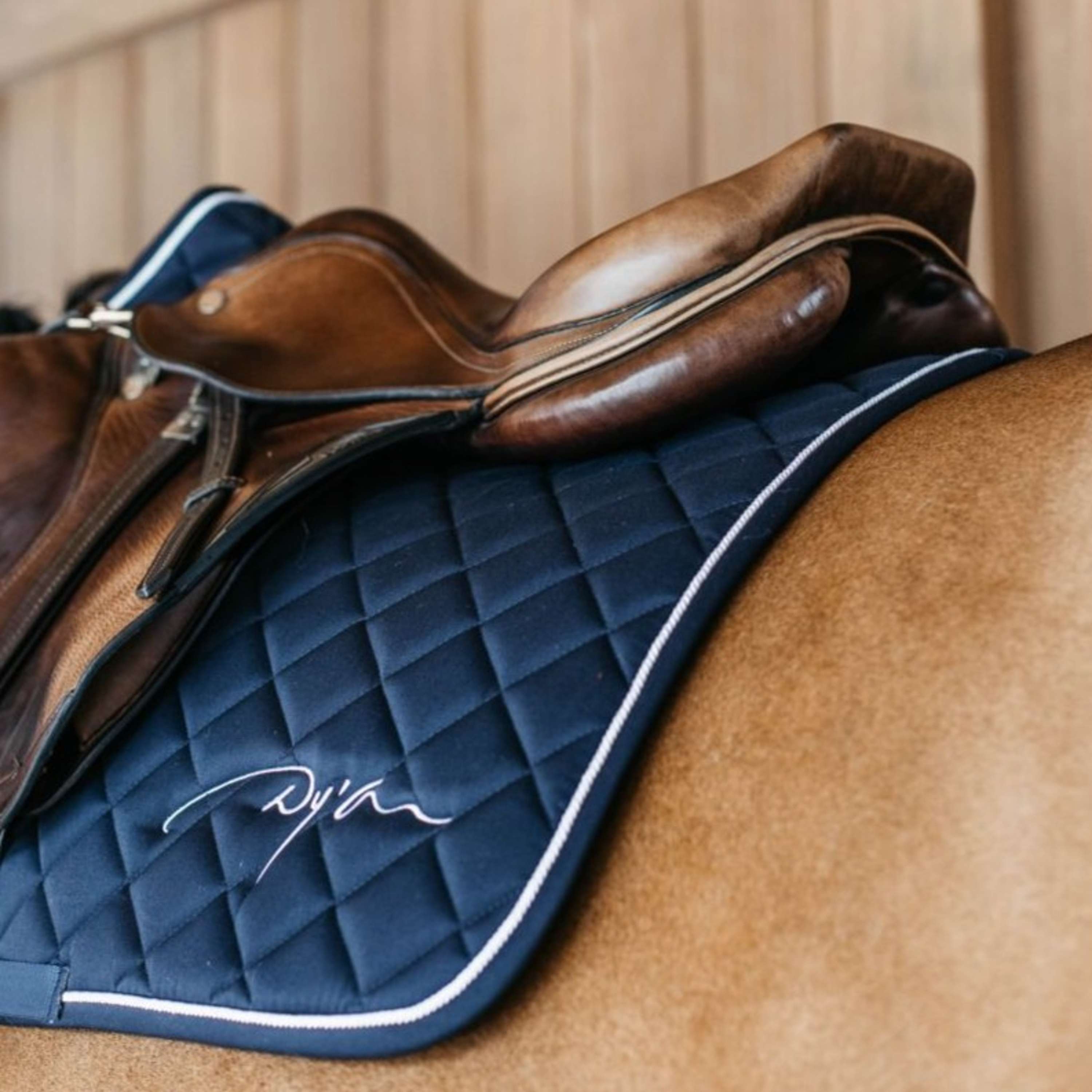 Dyon Saddlepad Diamond Jumping Navy