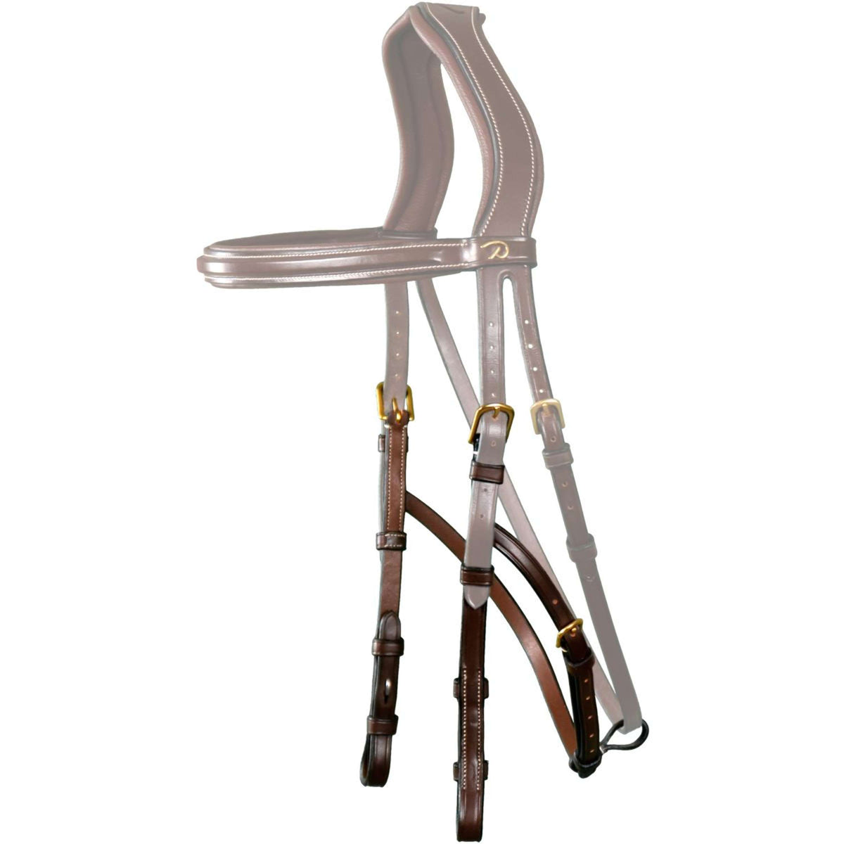 Dyon Cheek Pieces Hackamore Brown
