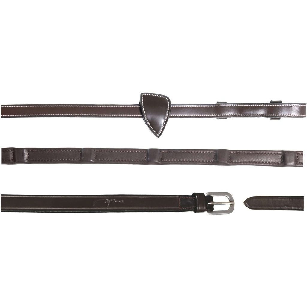 Dyon Reins 1/2 8 Stops Soft Leather Brown