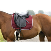 Riding World Saddlepad Girly Dressage Bordeaux