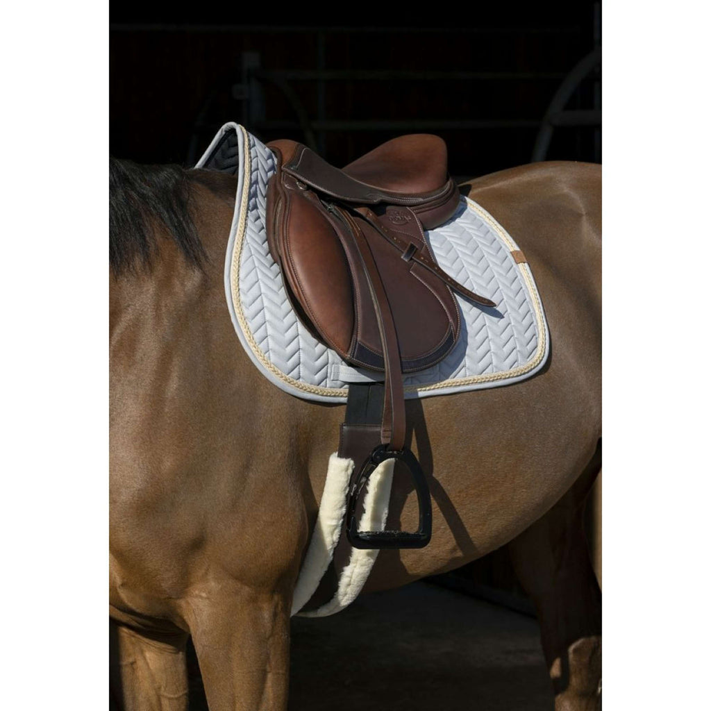 EQUITHÈME Saddlepad Softy Jumping Grey/Blue