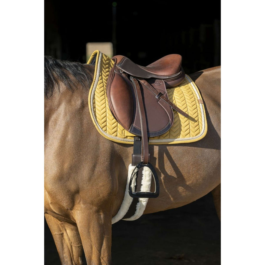 EQUITHÈME Saddlepad Softy Jumping Mustard