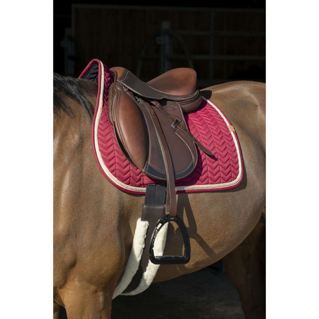 EQUITHÈME Saddlepad Softy Jumping Burgundy