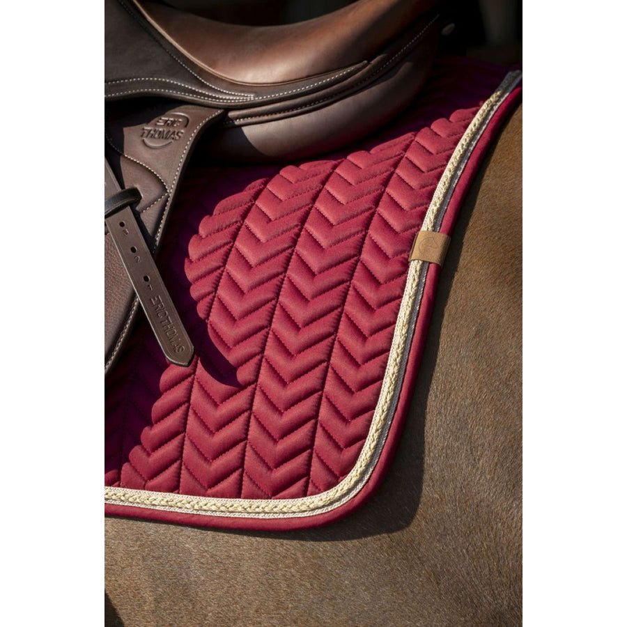 EQUITHÈME Saddlepad Softy Jumping Burgundy