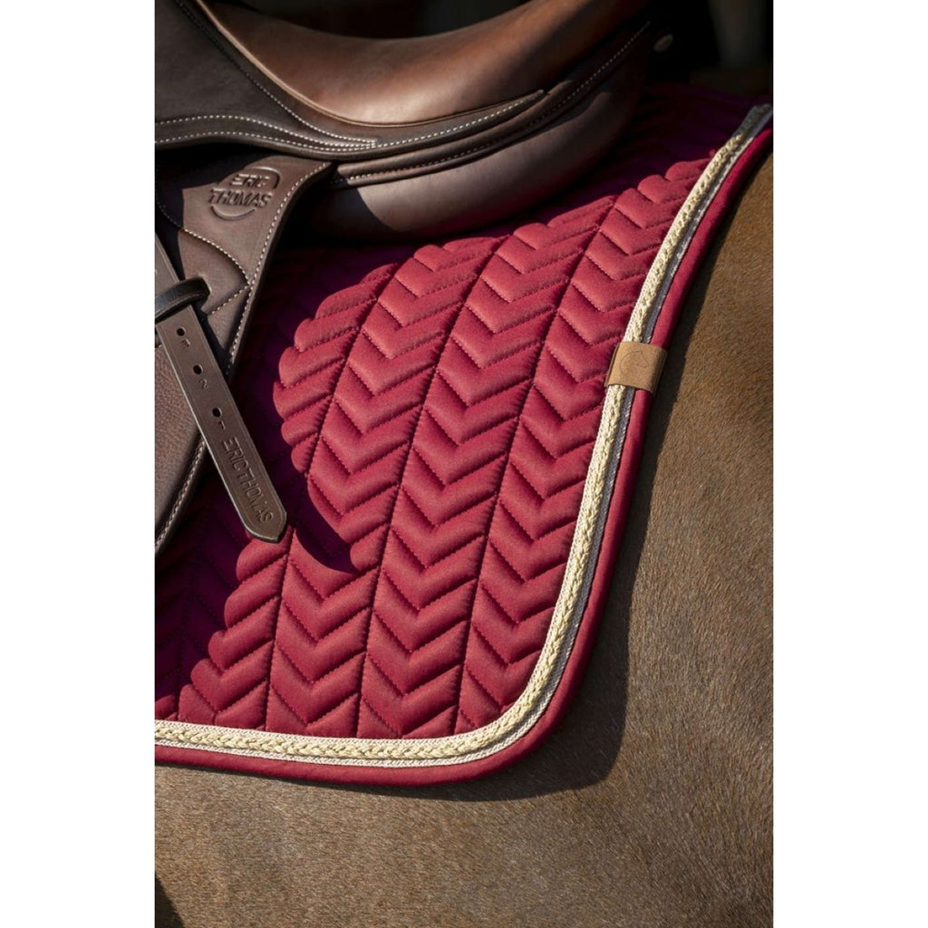 EQUITHÈME Saddlepad Softy Jumping Burgundy