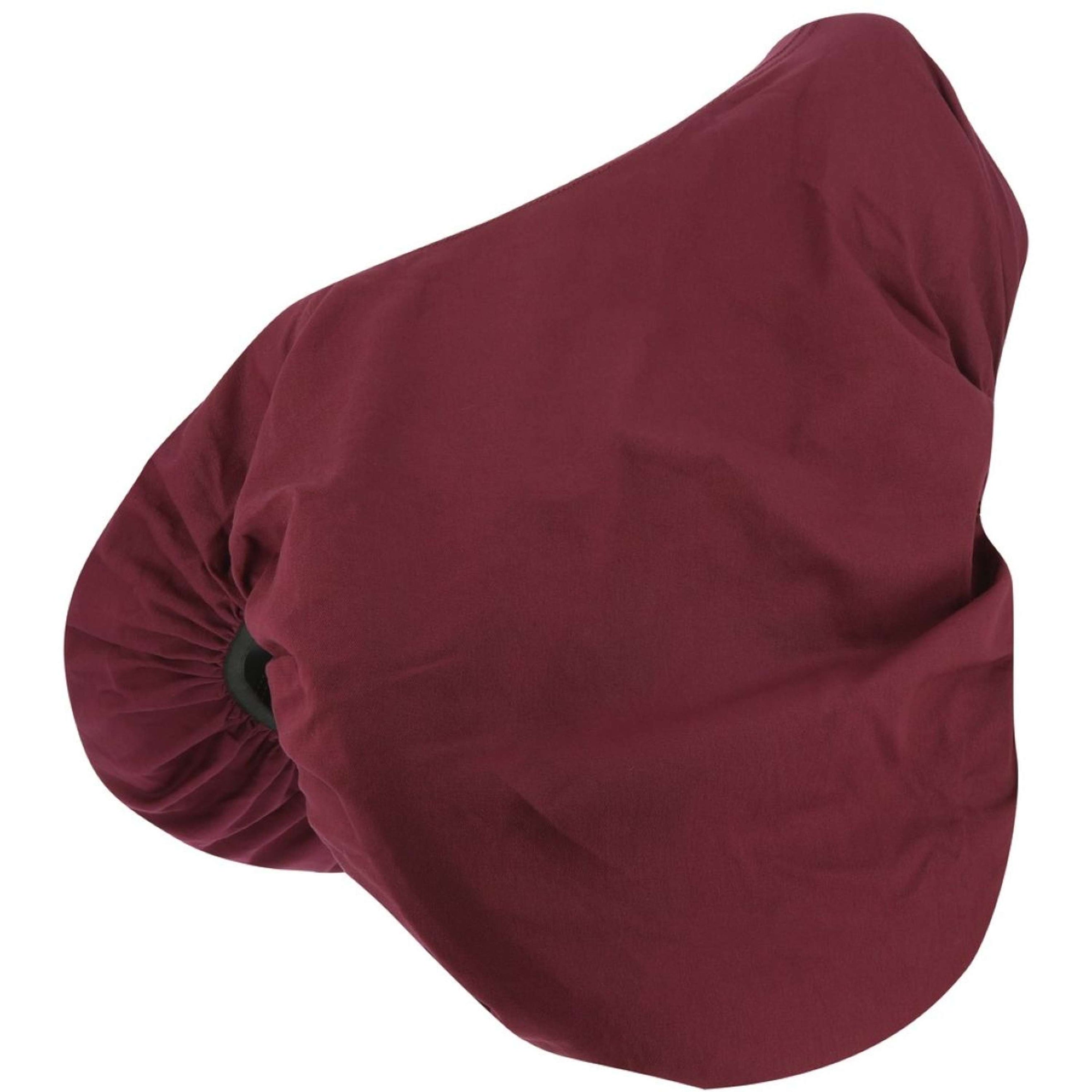 Riding World Saddle Cover Cotton Bordeaux Riding World Saddle Cover Cotton Bordeaux