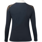 EQUITHÈME Competition Shirt Pekin Longe Sleeves NavyBlue