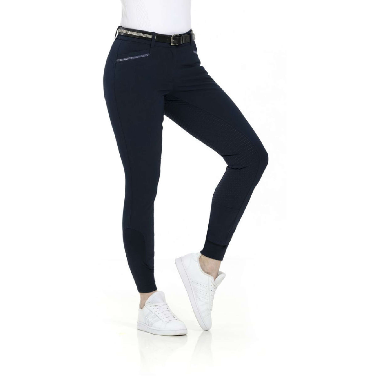 EQUITHÈME Breeches Gizel Silicon Seat Navy