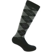 EQUITHÈME Socks Argyle Black/Grey