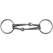 Feeling Loose Ring Snaffle with Double Mouthpiece