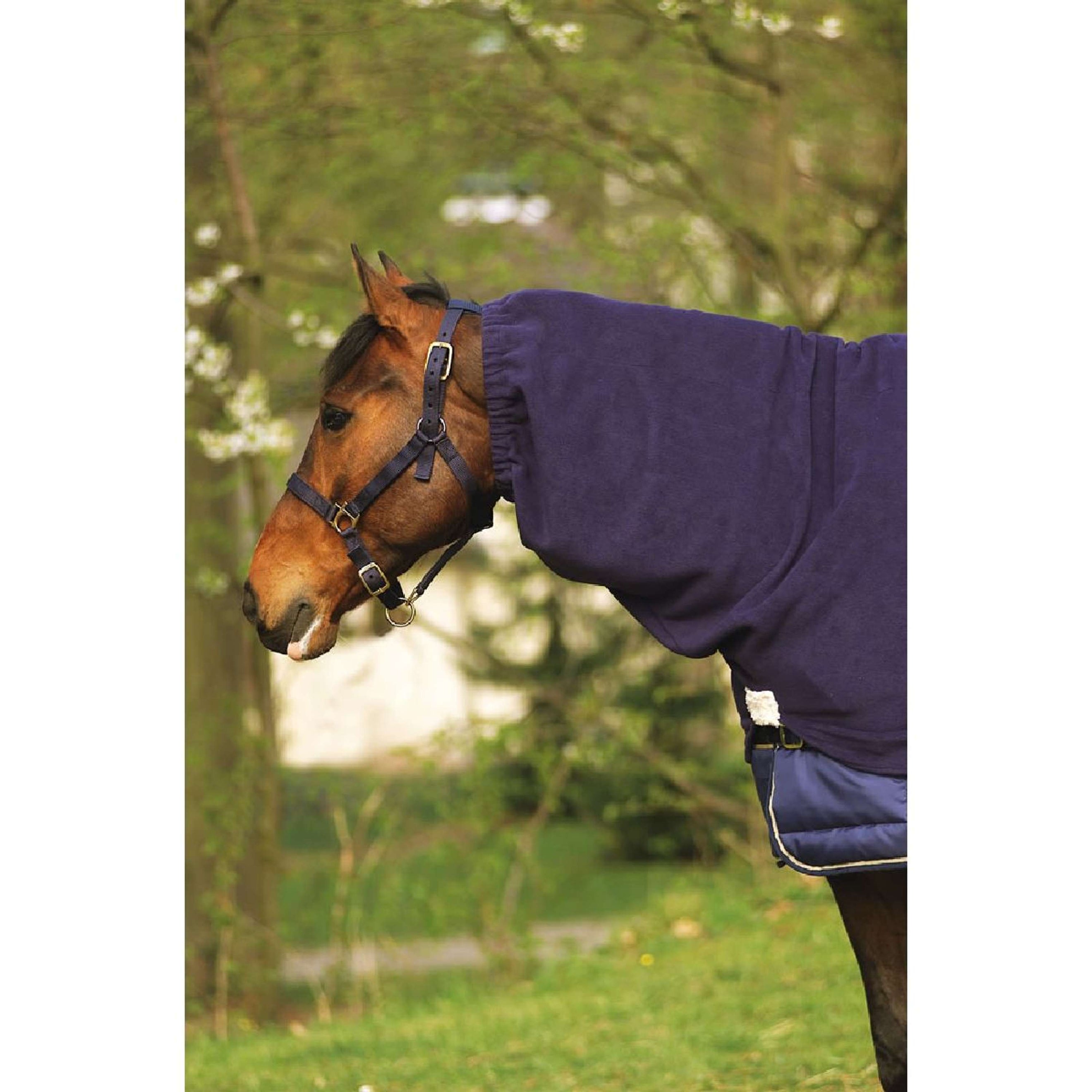 EQUITHÈME Neck Cover Polar Fleece Navy