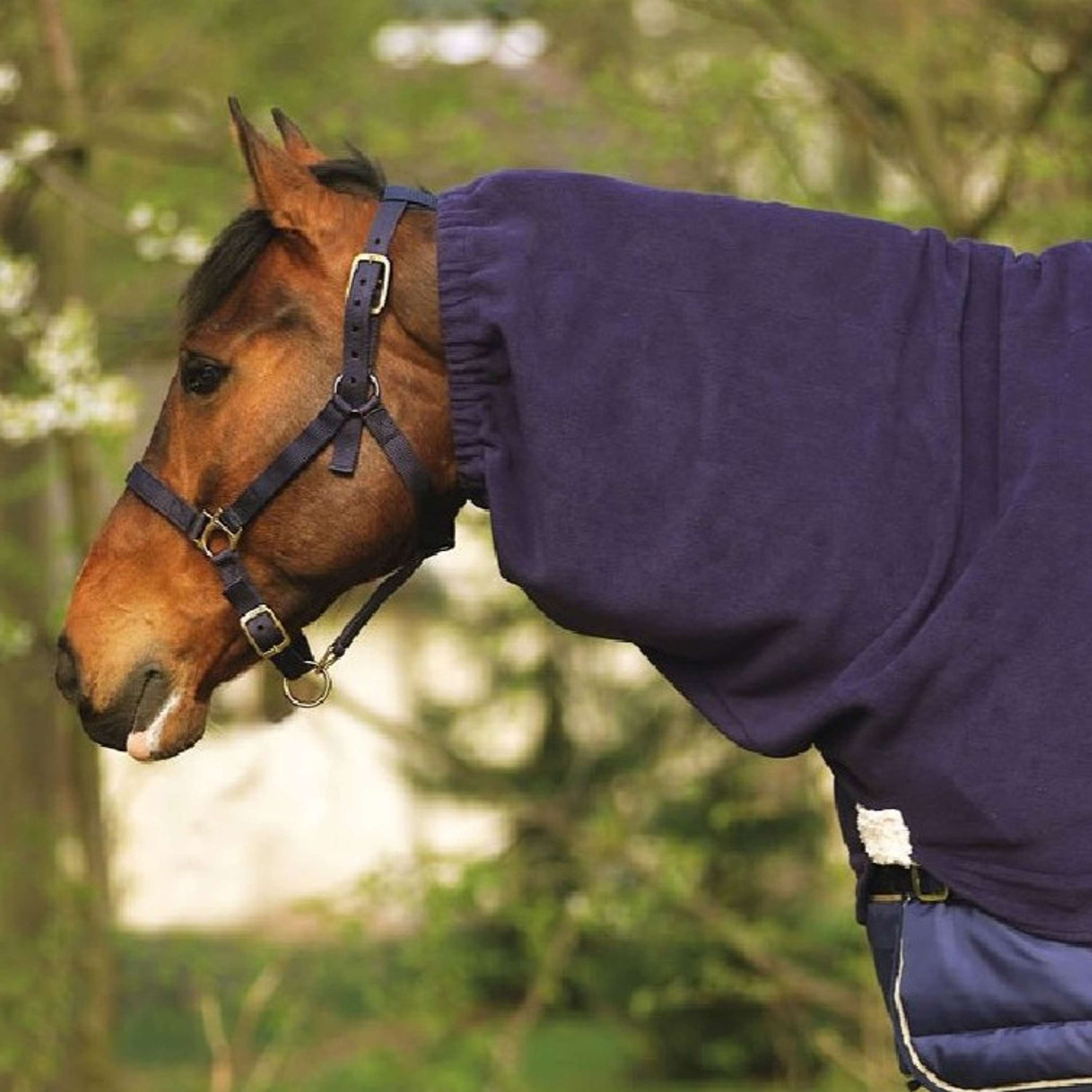 EQUITHÈME Neck Cover Polar Fleece Navy