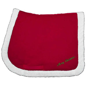 EQUITHÈME Saddlepad Christmas Red