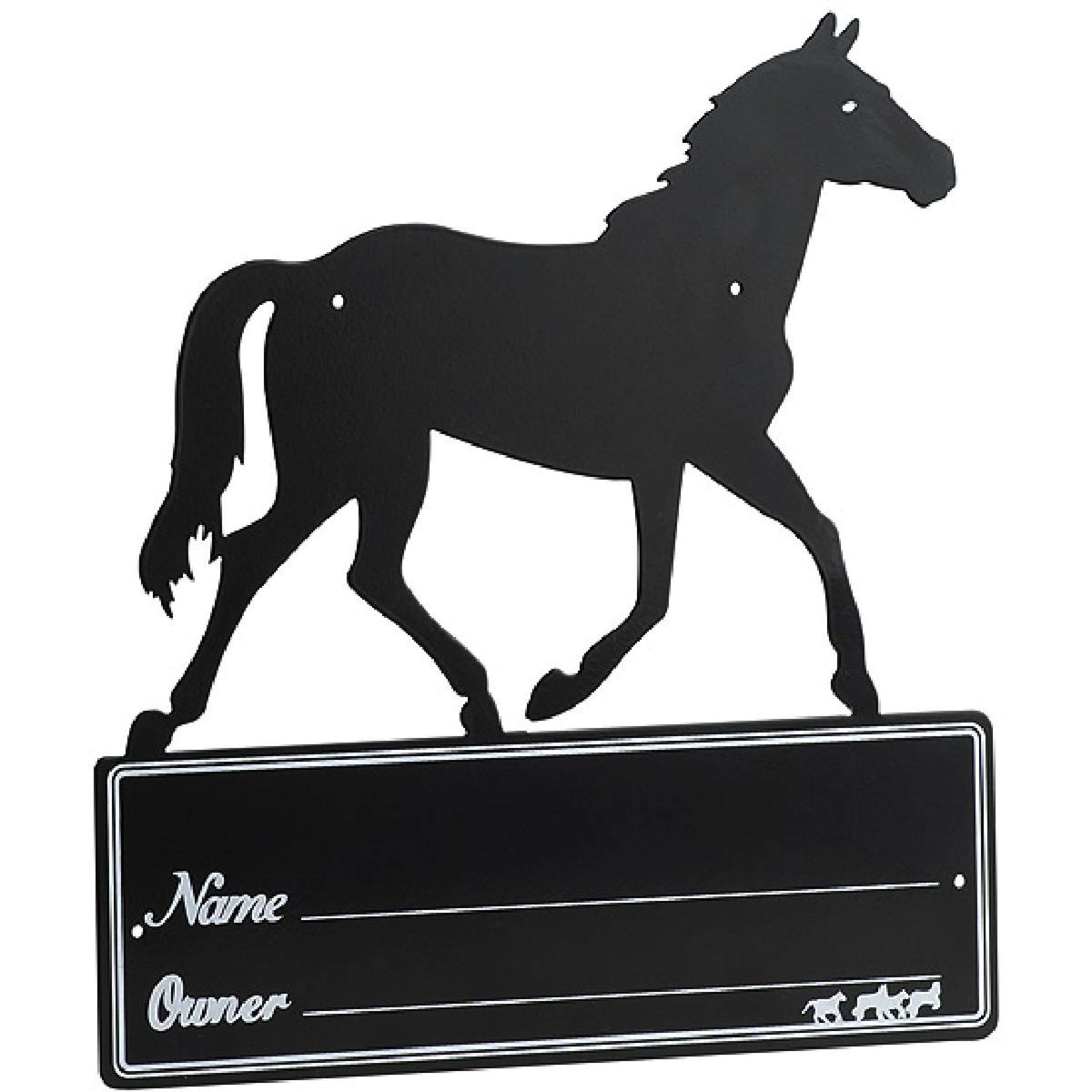 Hippotonic Name Plate Horse Black