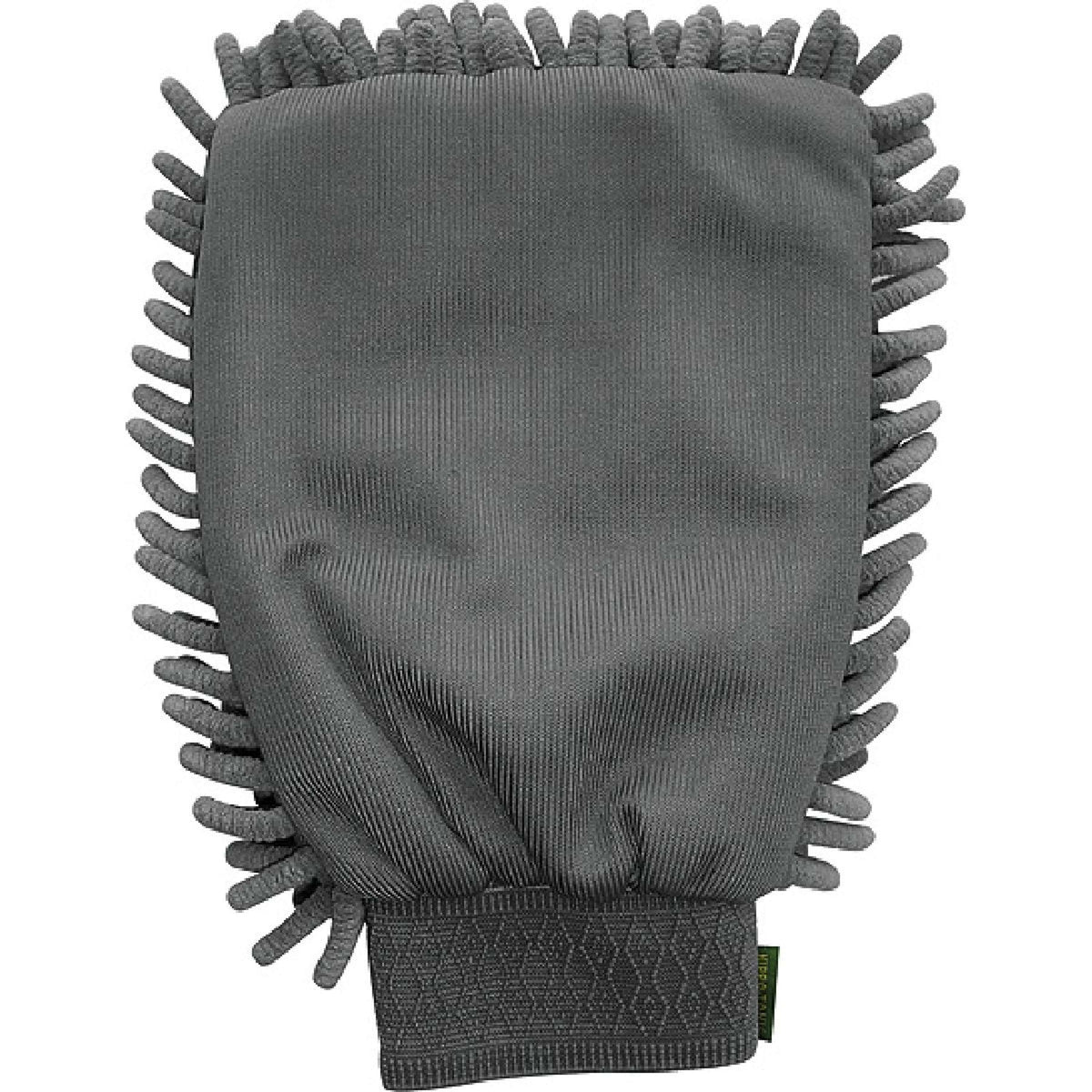 Hippotonic Grooming Glove Chenille/Mesh Grey