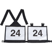 EQUITHÈME Eventing number holder Black