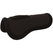 EQUITHÈME Half Pad Confort with a Cut-out Black