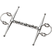 Feeling Full Cheek Snaffle Schakels Waterford Stainless Steel Solid 18mm