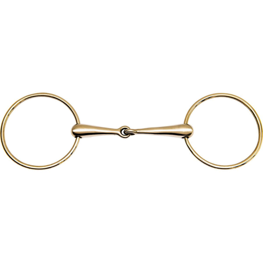 Feeling Large Rings Snaffle 28mm Gold