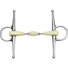 Feeling Full Cheek Snaffle Flexi Double Jointed Solid 17mm