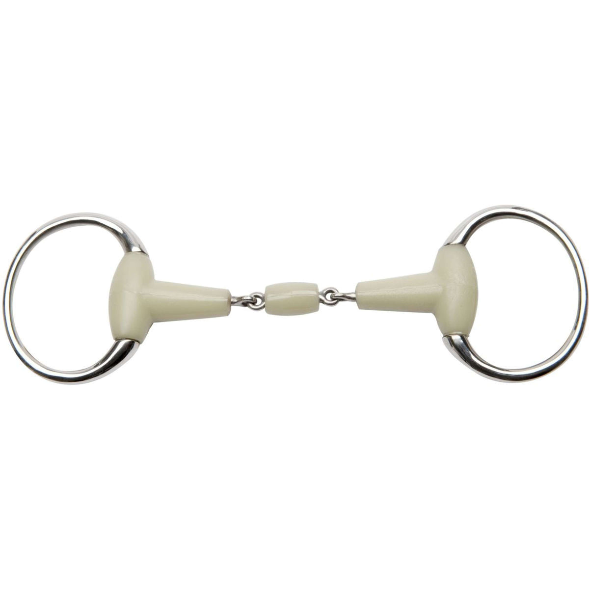 Feeling Eggbut Snaffle Flexi Double Jointed Solid 20mm